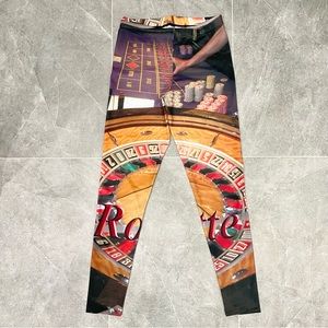 Women’s Casino Roulette Gambling Legging Pants XL